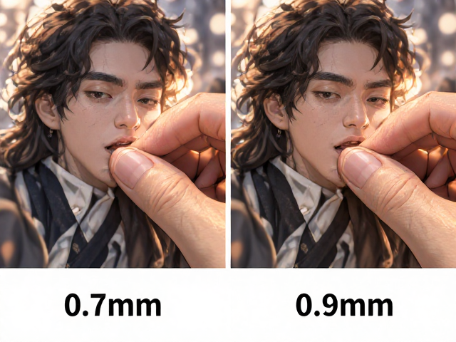 0.7mm与0.9mm轴体对比,按压手感实测,哪种更跟手?