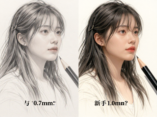 0.7mm与1.0mm铅笔在绘画草稿中的区别，新手怎么选？