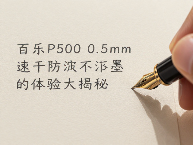百乐P500笔尖0.5mm实测，速干防洇不洇墨，书写体验大揭秘