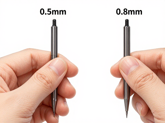 0.5mm和0.8mm笔杆对比,看握持舒适度,哪个更顺手?