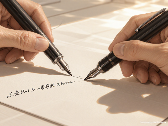 三菱Uni 0.5mm圆杆笔对比0.3mm，谁更顺滑不断墨？