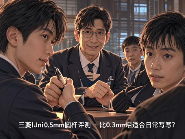 三菱Uni 0.5mm圆杆笔评测,比0.3mm更适合日常书写?