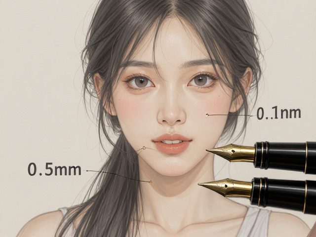 0.5mm与0.11mm极细芯笔尖对比，3.3mm笔尖优势解析