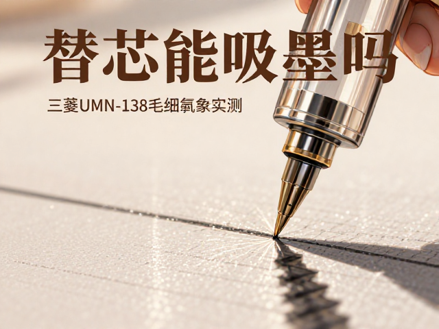 替芯能吸墨吗?三菱UMN-138毛细现象实测,替换指南来了