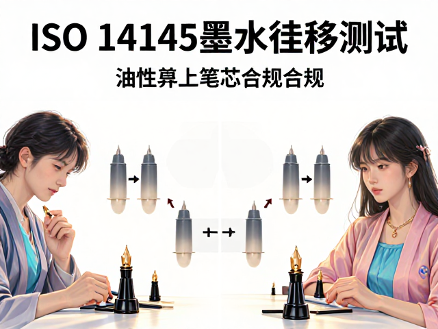 ISO 14145墨水迁移测试,油性子弹头笔芯合规指南