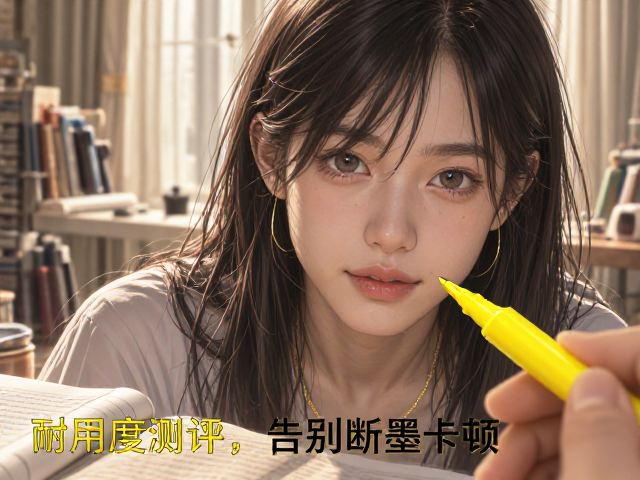 黄色阅读划线笔尖耐用度测评,选对笔尖,告别断墨卡顿