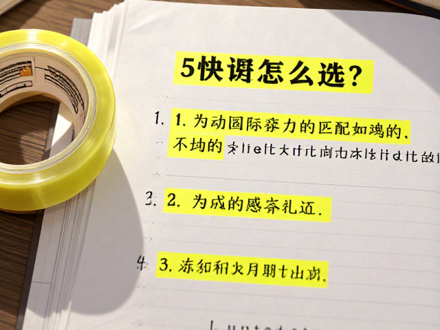 办公文档高亮标记，黄色高亮胶带怎么选？5大避坑指南