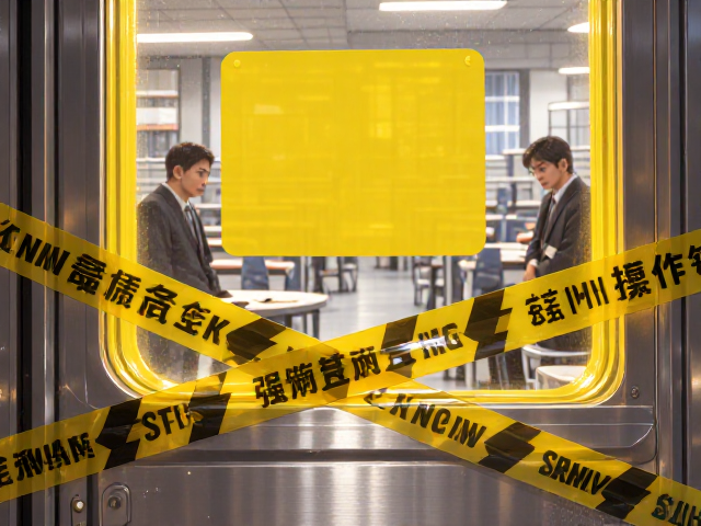 黄色透明视窗高亮胶带,办公室安全标识与警示胶带选购指南