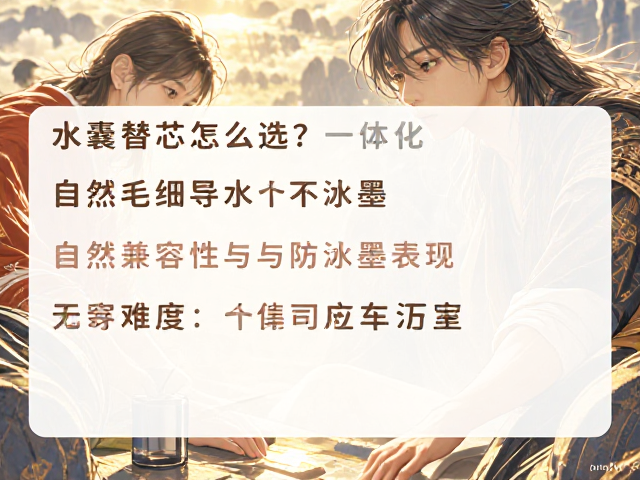 水囊替芯怎么选？一体化书写绘画工具，自然毛细导水不洇墨