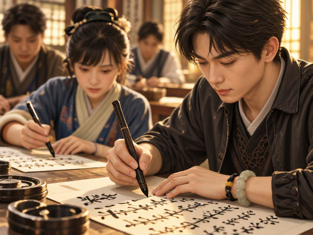 真彩书法课，细字提按顿挫训练，掌握笔法精髓