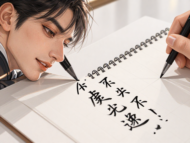 细字飞白硬笔书法练习,掌握笔尖虚实,写出灵动飘逸好字
