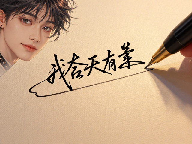 细字签名设计技巧，粗细变化自然，打造高辨识度个人品牌