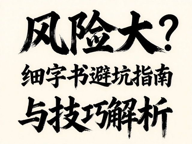 飞白书法漏墨风险大？细字书写避坑指南与技巧解析