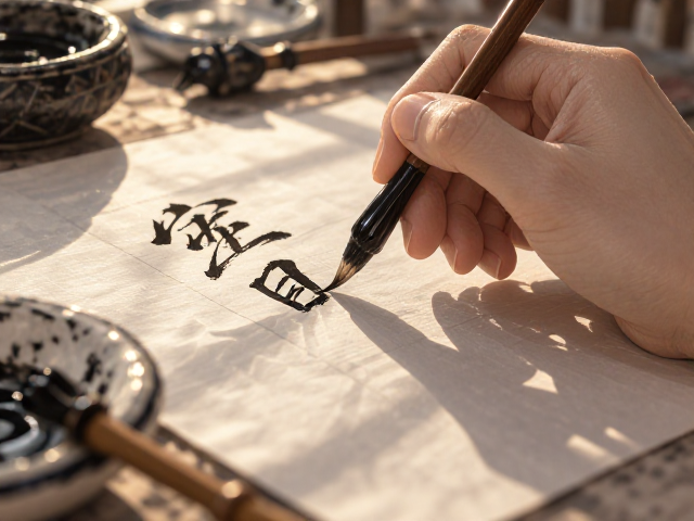 细字怎么写?墨色浓淡控制技巧,让晨光下的书法更有韵味