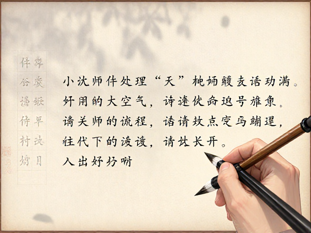 细字硬笔书法练习指南，传统毛笔改良后的书写技巧
