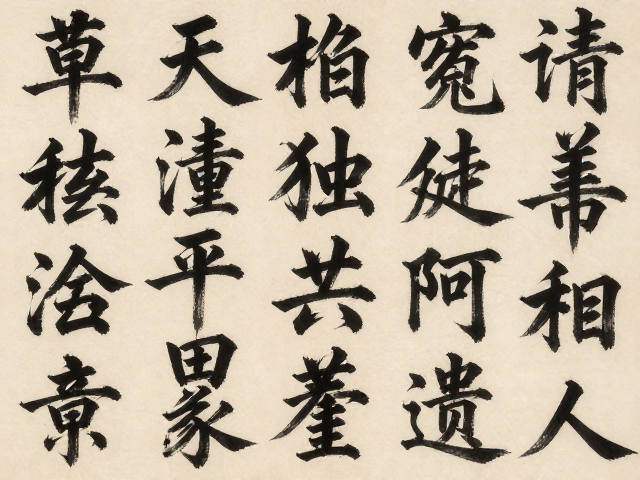 书法字体结构解析，细字洇墨下的字形把握与书写技巧