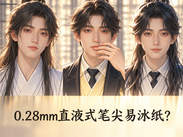 0.28mm直液式笔尖易洇纸?3招解决,书写顺滑不透墨