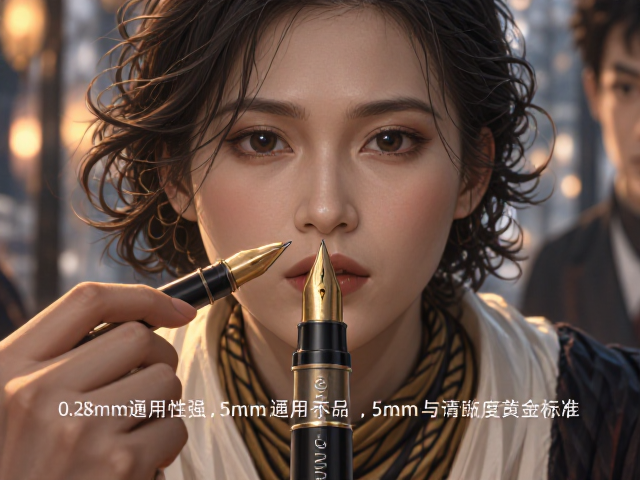 0.28mm子弹头笔尖,0.5mm通用性强,顺滑不洇墨的书写体验
