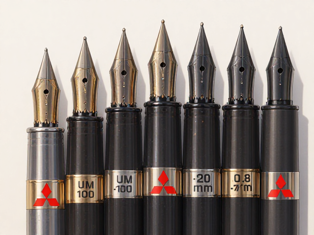 三菱UM-100笔尖多厚?0.28mm/0.5mm/0.7mm办公选哪款?