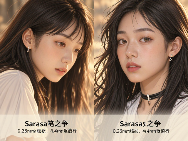 斑马Sarasa笔尖之争,0.28mm极细与0.4mm谁更流行?