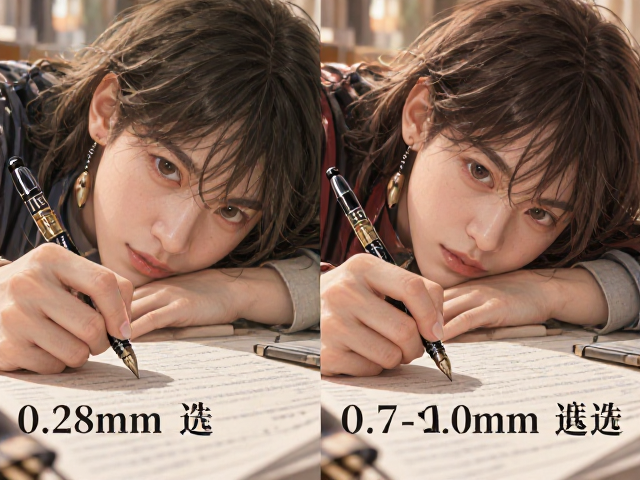 0.28mm与0.7-1.0mm怎么选?阻尼感笔尖适配粗�与试卷书写