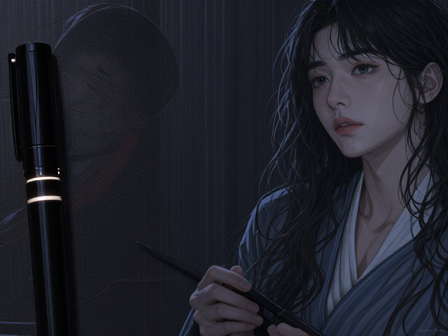 夜光色绘图标注笔,黑色高亮笔记神器,暗光下清晰可见