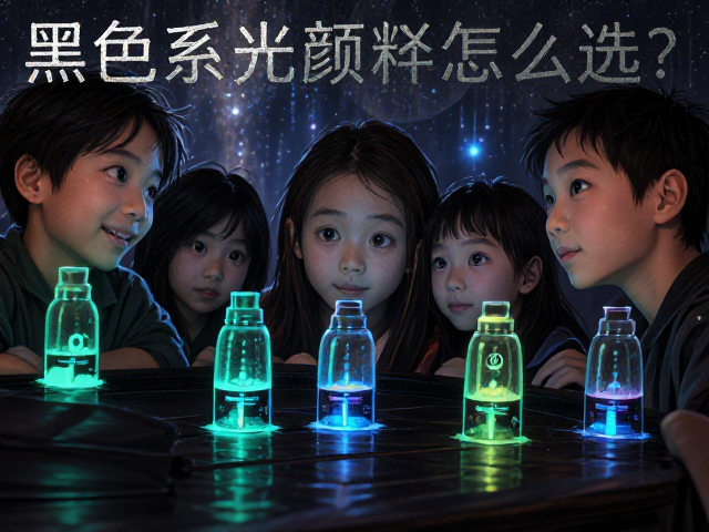 儿童夜光绘画色推荐,黑色系夜光颜料怎么选?安全无毒不伤手