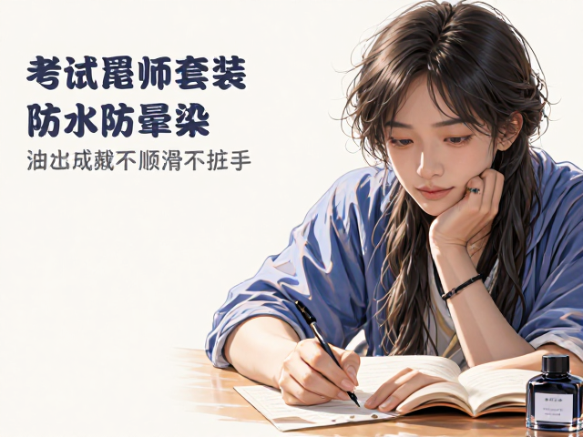 考试专用油性墨水套装，防水防晕染，书写顺滑不脏手