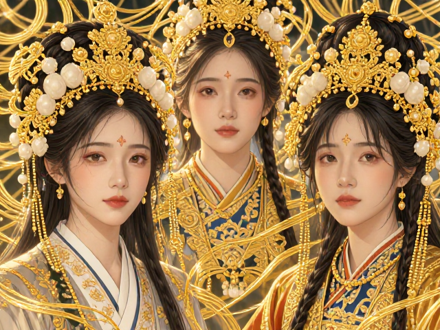 盘金绣文创设计，金线盘绕传统纹样临摹灵感指南