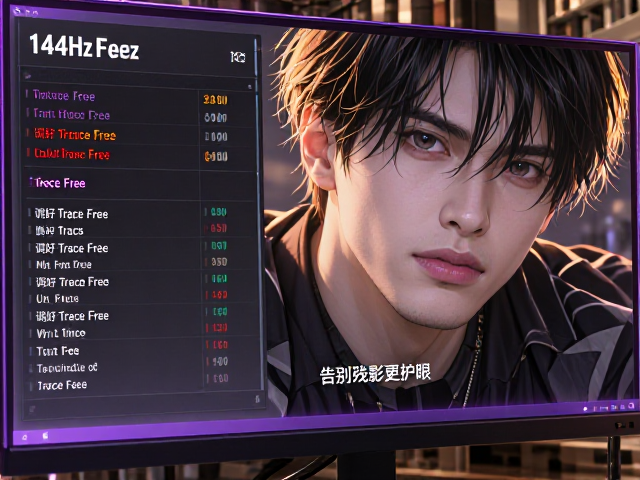 144Hz屏紫边过冲咋办?调好Trace Free,告别残影更护眼