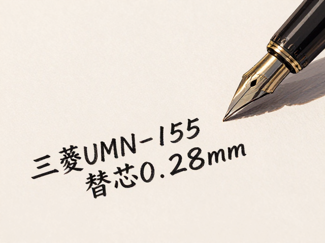 三菱UMN-155替芯0.28mm,墨水颜色纯正,书写顺滑不洇纸