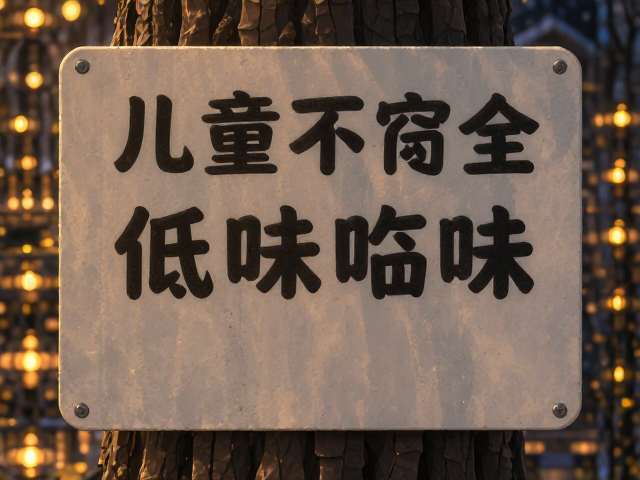 儿童安全低气味临时标识，无毒环保，守护宝宝健康