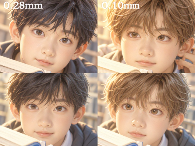 0.28mm与1.0mm学生作业本厚度对比,哪种更护眼防透墨?