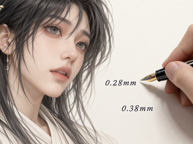 0.28mm与0.38mm笔尖区别?静音按动笔选购指南,告别噪音更跟手