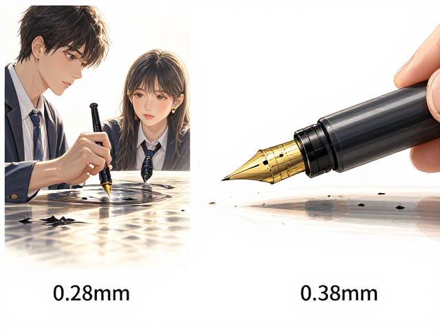 0.28mm与0.38mm笔尖差异,为何细笔尖更容易漏墨?
