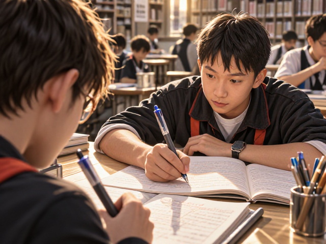 67mm平价学生圆珠笔推荐,笔杆圆润好握,考试刷题神器