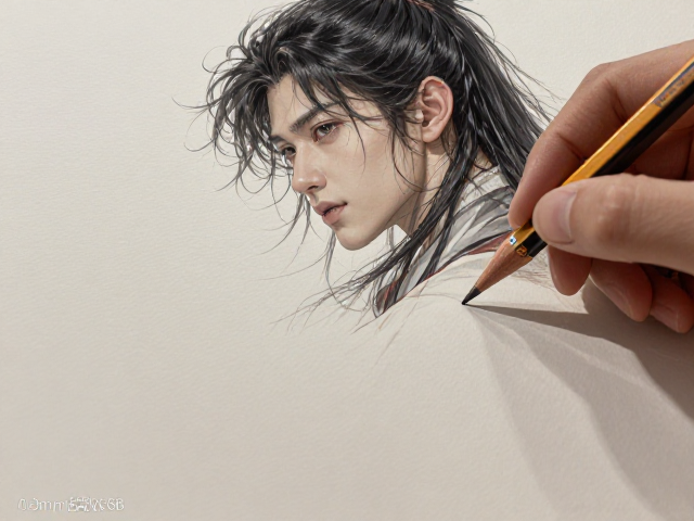 0.3mm超软铅芯6B铅笔,书写顺滑不断芯,适合素描与涂黑题卡