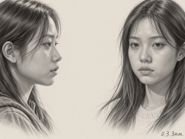 0.3mm铅笔素描灰度，日常书写笔尖下的细腻质感与创作指南