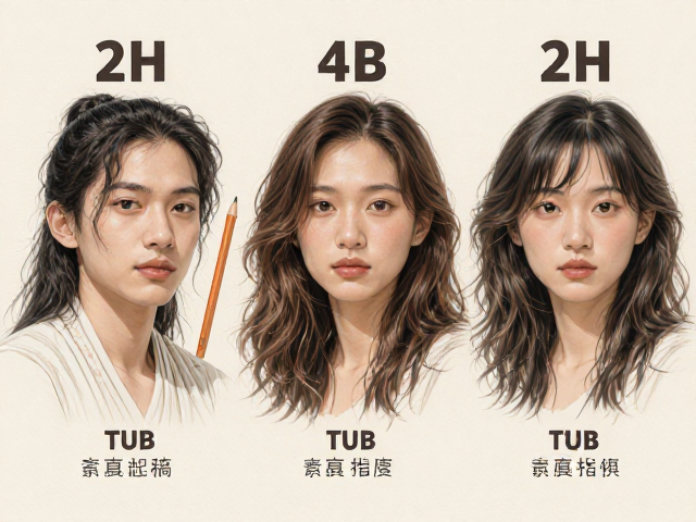 2H铅笔怎么选?精细书写与素描起稿的2B-4B搭配指南