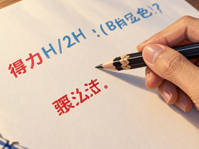 得力H/2H铅笔怎么选?粗糙纸配B类显色好,学生文具避坑指南