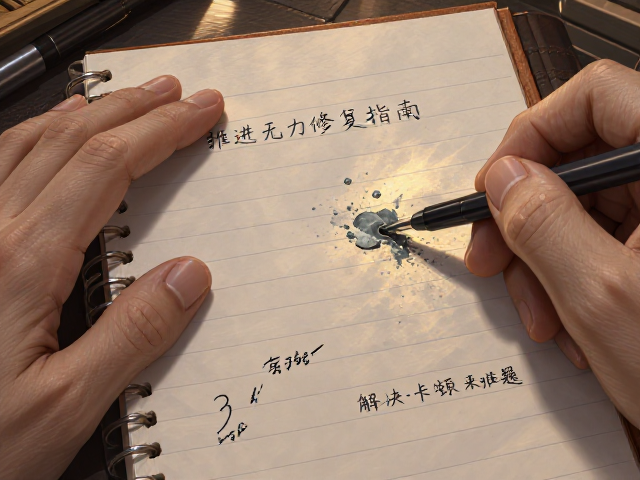 按压顶按速记笔记推进无力修复指南,3步解决卡顿难题