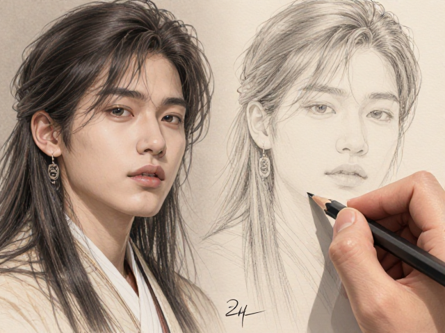 素描绘画创作指南,2H与H铅笔的精细书写与选笔技巧