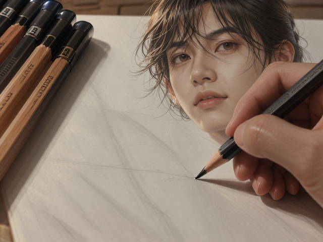 素描绘画创作指南,2H与H铅笔的精细书写与选笔技巧