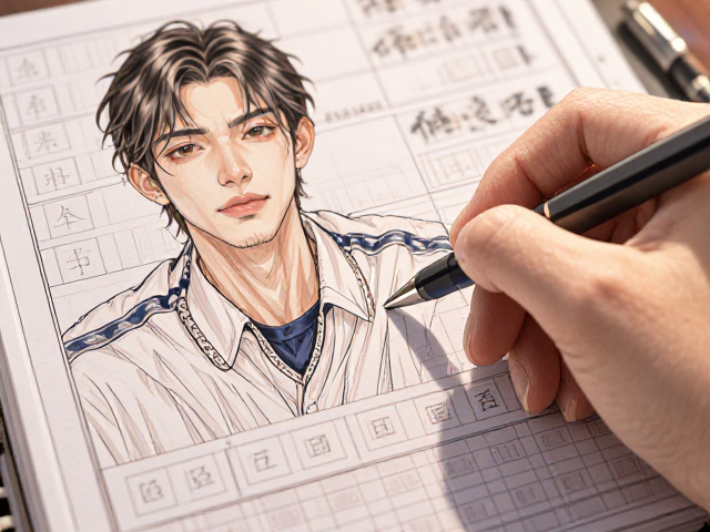 考试涂卡技巧，漫画线条与装饰勾边的精准表现法