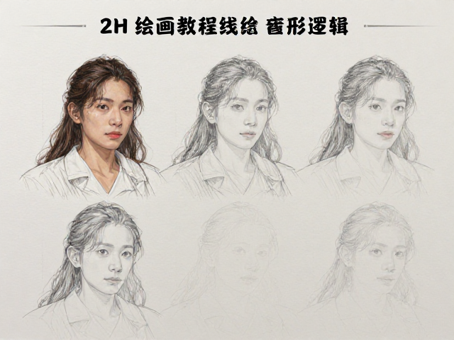 2H绘画教程,线条清晰细腻秘诀,避免高温变形技巧