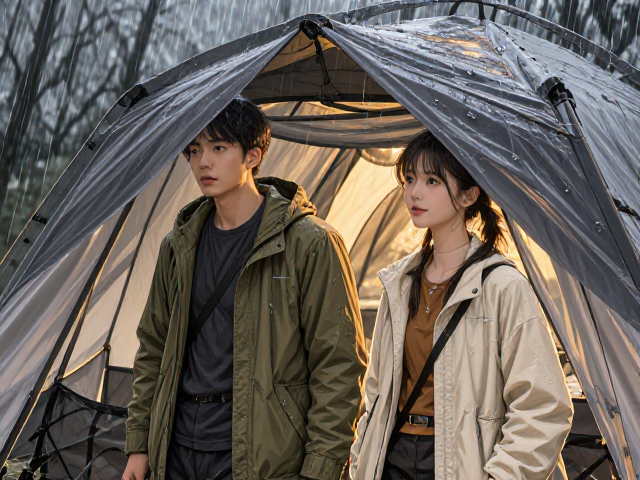 青壮年男女户外必备,双层帐篷配防雨罩,暴雨露营不湿身