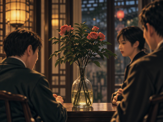 幸福树玻璃水培瓶,中式古典美学养植指南