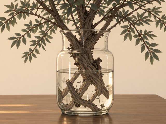 幸福树玻璃水培瓶,中式古典美学养植指南