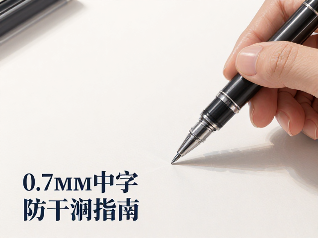 斜口笔盖密封保存，0.7mm中字笔防干涸指南