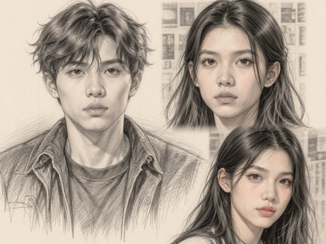 2H铅笔素描创作,石墨粉技法详解与避坑指南